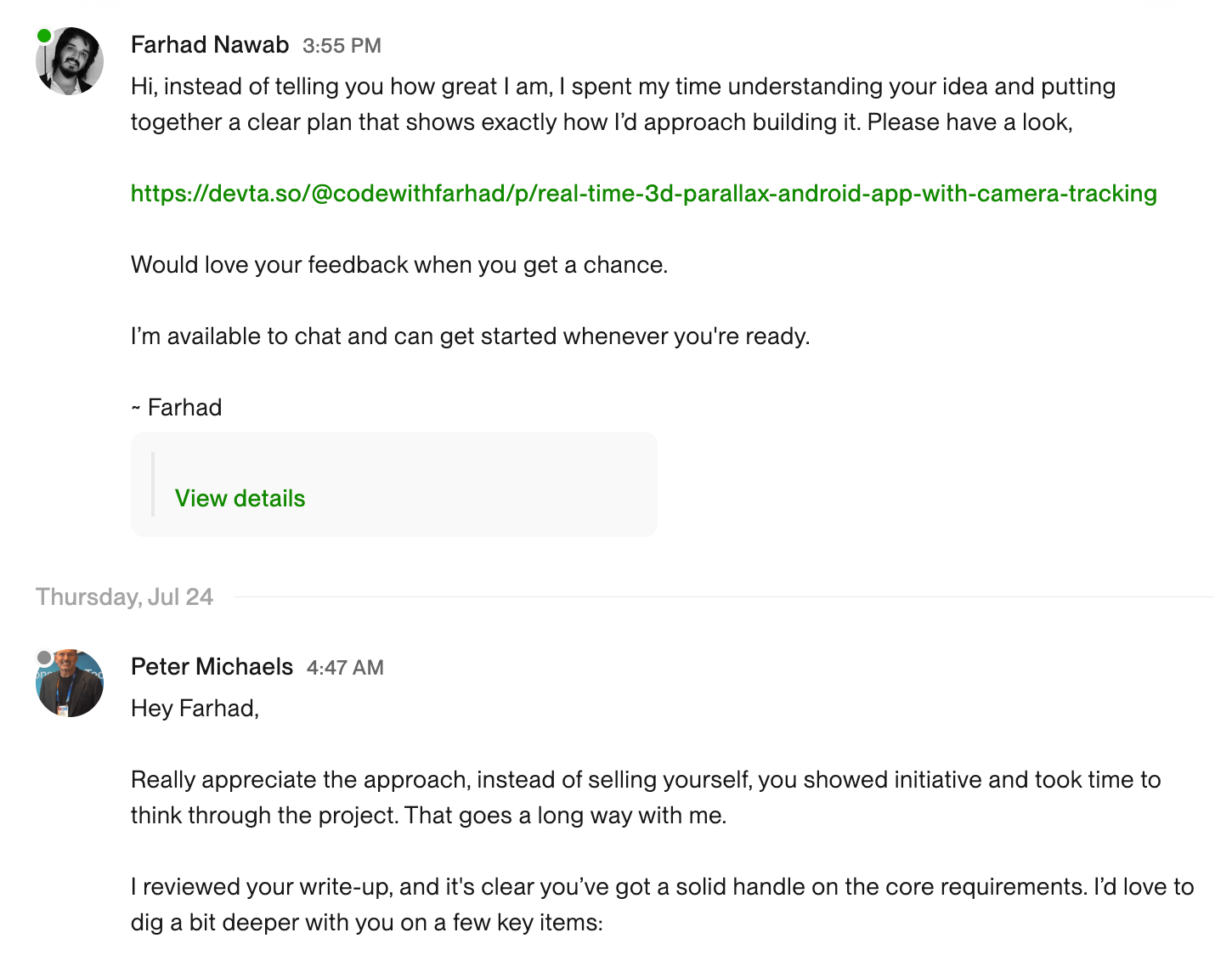 Project plan example